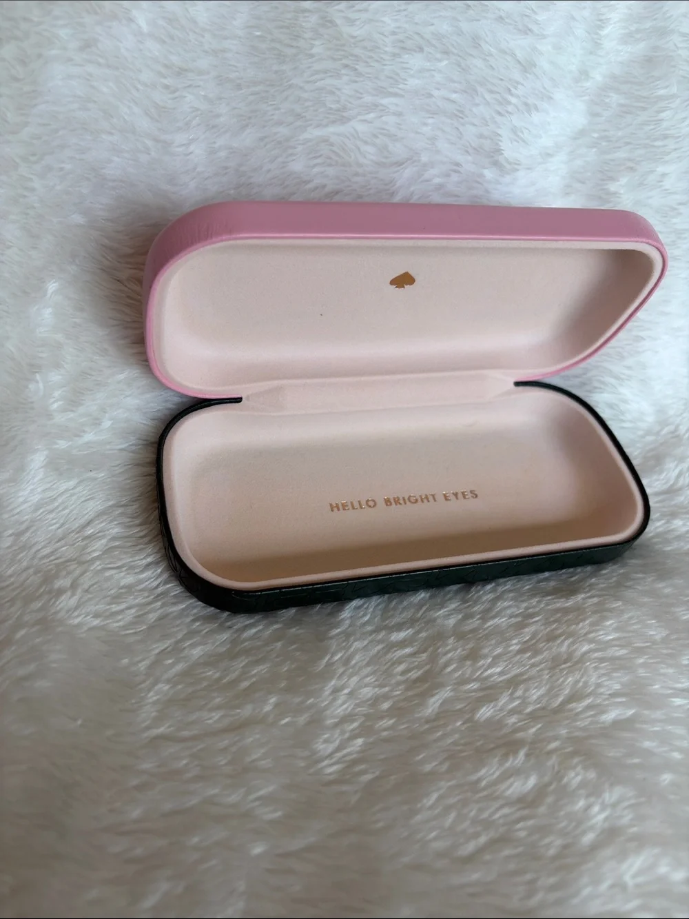 Kate Spade New York “Hello Bright Eyes”Glasses Hard Case | Pink & Green